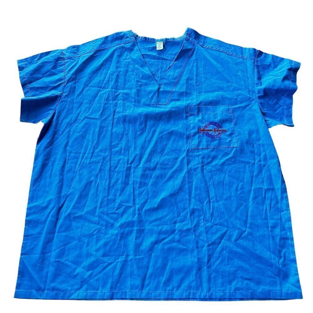 Vintage 90’s Johnson & Johnson Campaign For Nursing’s Future Scrubs Top Sz Large